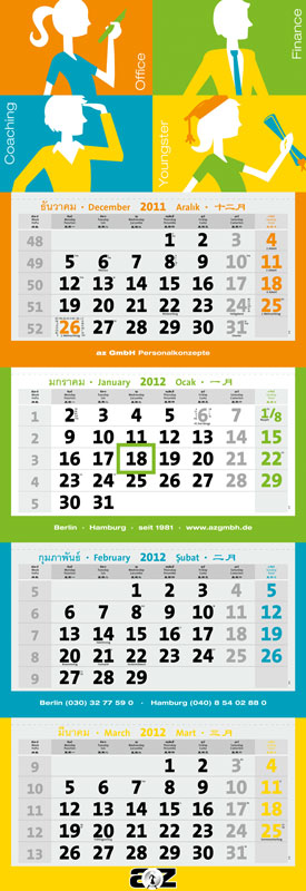 Calendriers individuels sur Mesure