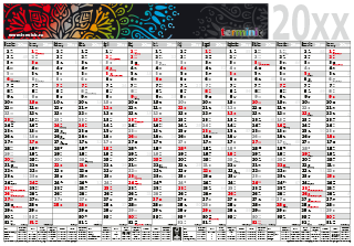 Plakatkalender 2021 - Das Top 14 Modell 99-69 von terminic im bunten Mandala Design
